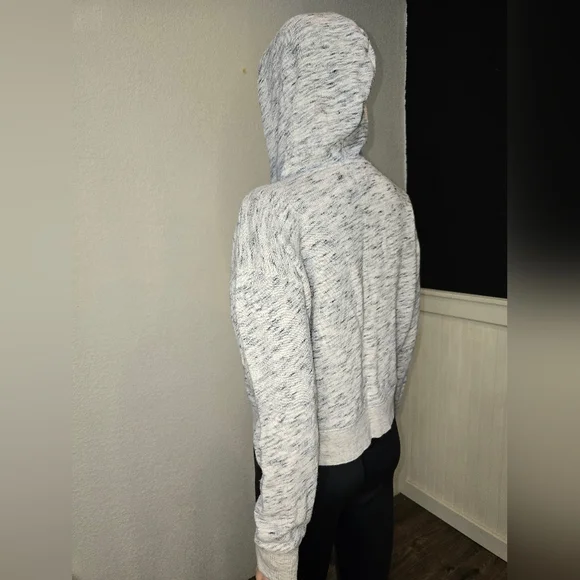 J Crew Womens Full Zip Hoodie Vintage Fleece Size Small Gray/beige - Picture 7 of 9